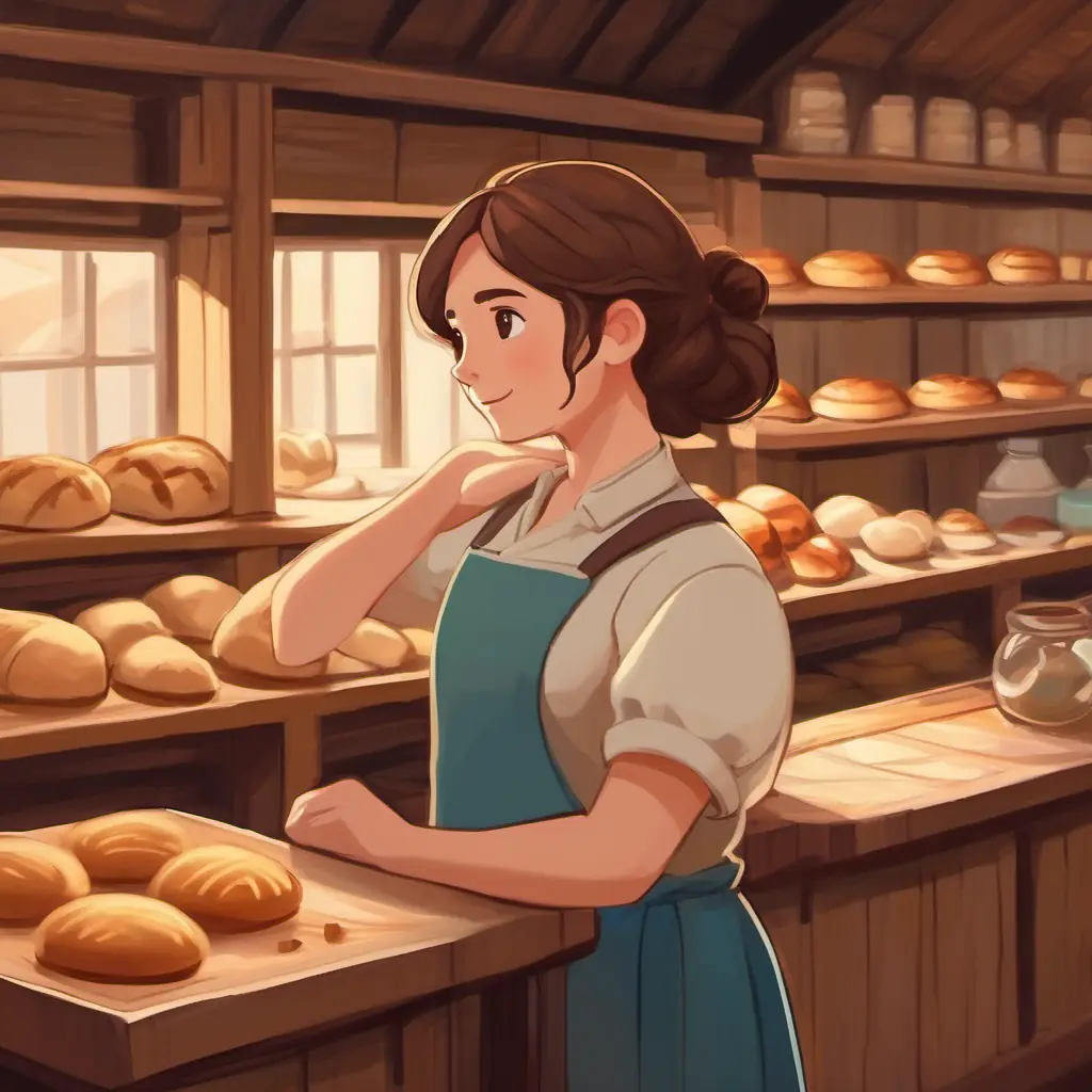 Shows the bonding between small, resilient, brown hair, brown eyes and the Bakers, learning process.