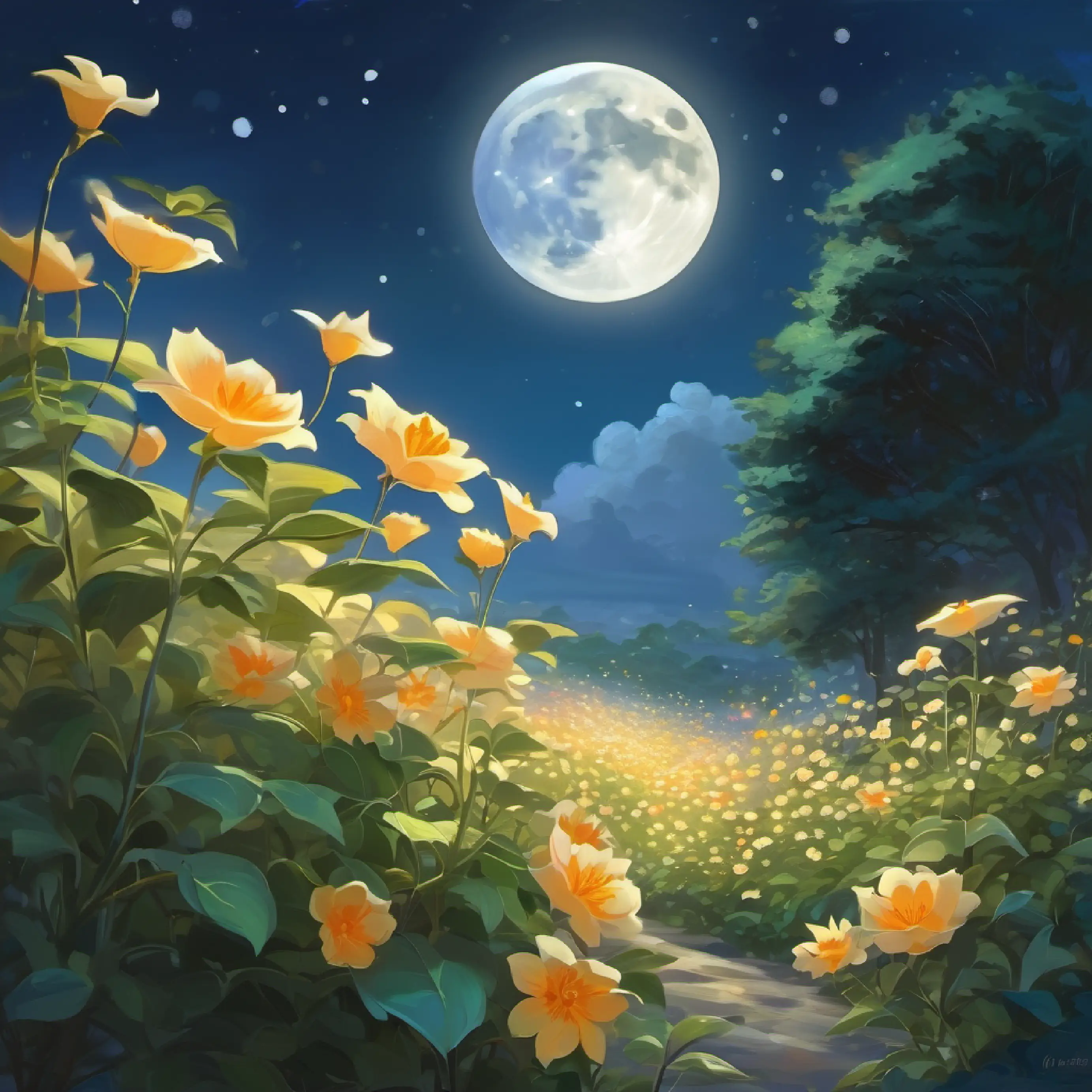 The Moonflowers are used to restore the Moon's light.