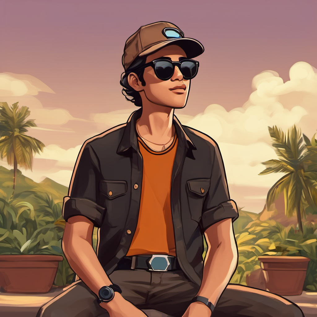 Lal shirt, black jeans, sunglasses, has camera and Neela shirt, brown pants, cap, has microphone thought of deleting the video together