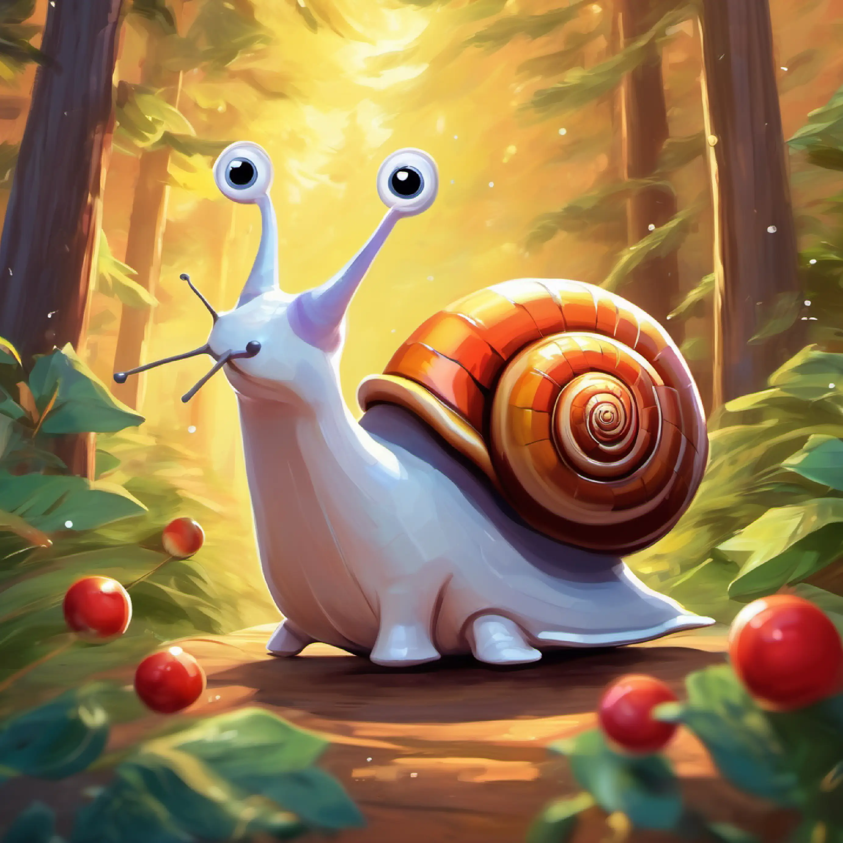 Snail reunites with family, happy moment