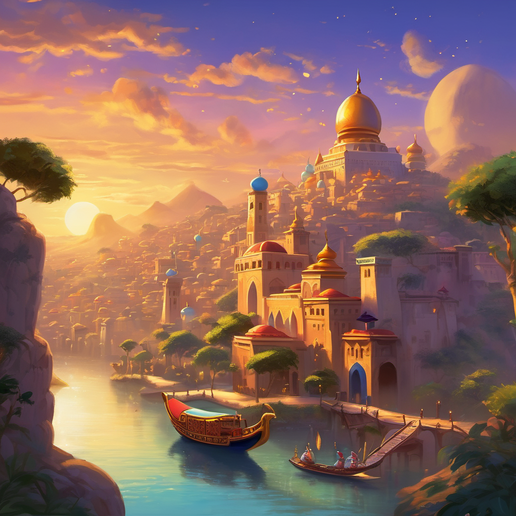 Now, Aladdin had two wishes left. He pondered for a moment and decided that his final two wishes would be dedicated to bringing happiness to not just himself but also his city. "I wish for all the children of Agrabah to have access to education and the opportunity to follow their dreams," Aladdin declared.