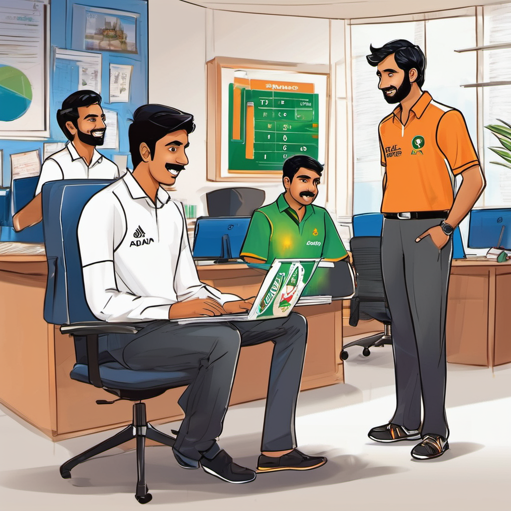 On the other hand, there was Shantanu, a friendly office colleague and avid cricket enthusiast, rooting for the Pakistani team and their young prodigy, Babar Azam. Shantanu and Tarun often engaged in friendly banter about their respective teams, each strongly believing that their chosen players were the best. One day, as the Smaaash employees gathered around the office's big-screen TV, excitement filled the air. The match was about to begin, and the entire office was buzzing with anticipation. Tarun, decked out in his lucky Indian cricket jersey, could barely contain his enthusiasm. He sat beside Shantanu, ready for an evening filled with thrilling cricket action.