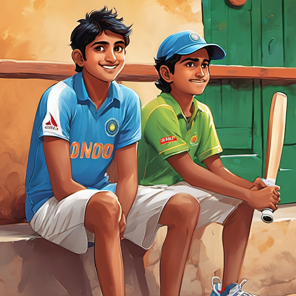 From that day forward, Tarun and Shantanu continued to cherish their friendship and their shared passion for cricket. They would often attend matches together and engage in spirited discussions, never forgetting the incredible match where determination and talent triumphed. And so, the tale of Tarun, Shantanu, Kohli, and Azam lives on, inspiring countless young cricket enthusiasts to believe in the power of determination, teamwork, and the magic of the sport that unites even the fiercest of rivals.