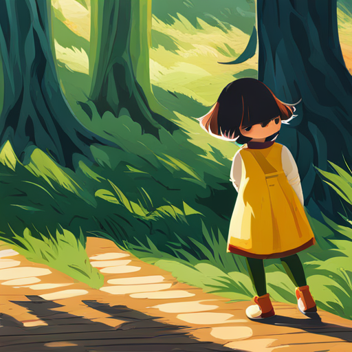 Lily sees her shadow turn into a friendly character