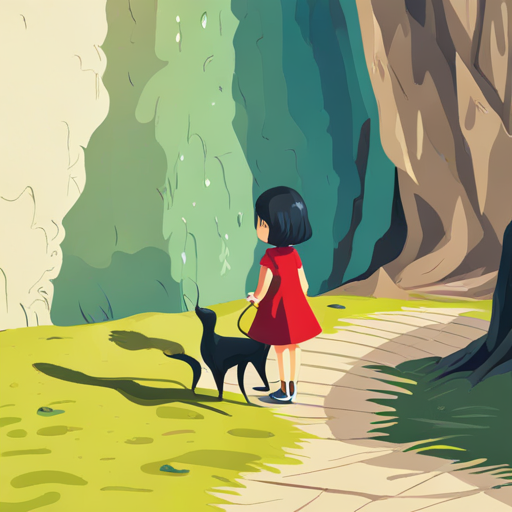 Lily and her shadow friends explore new places