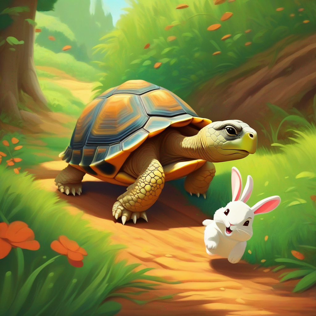 Tortoise not rushing to win against the rabbit.