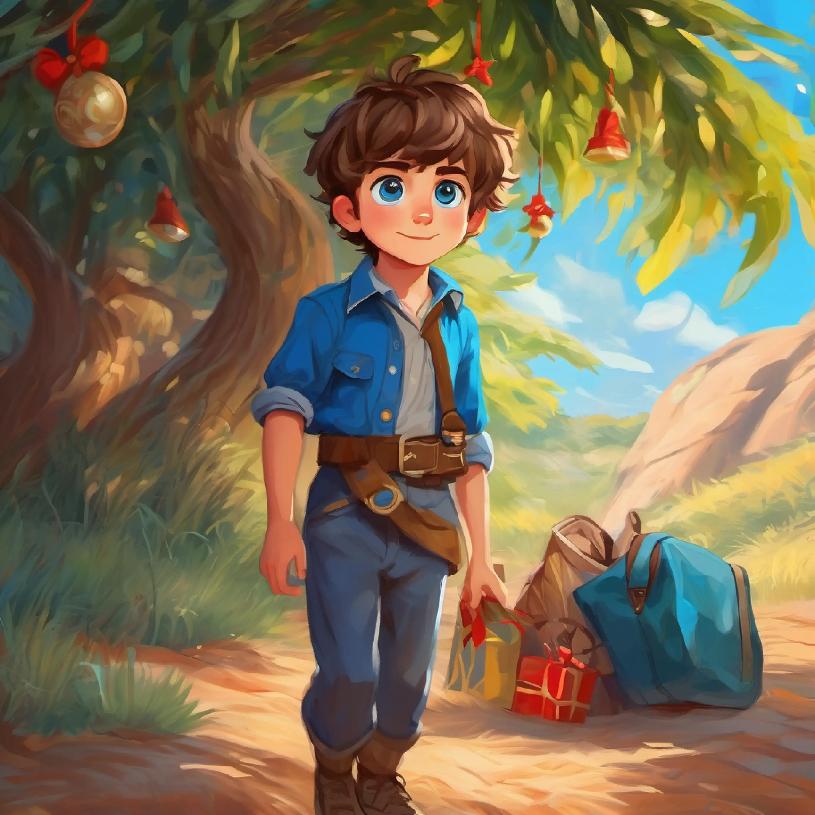 Coping with drought, A curious, adventurous boy with brown hair and blue eyes's conservation efforts