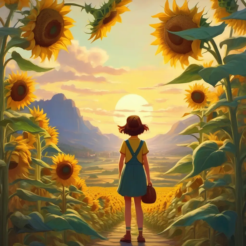 Describing the fantastical world inside the sunflower