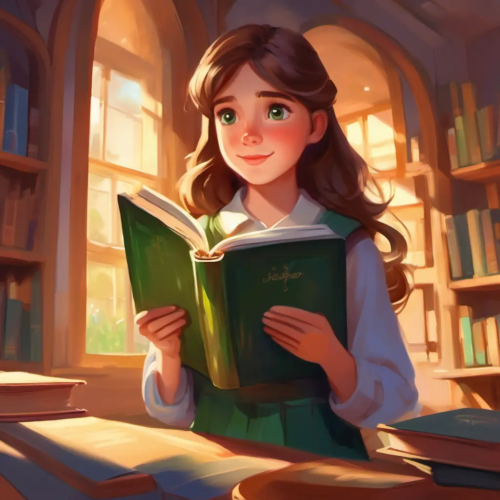 Last bell rings, emotional goodbyes and reflections as Curious girl, brown hair, green eyes, always with a book in hand leaves the classroom.