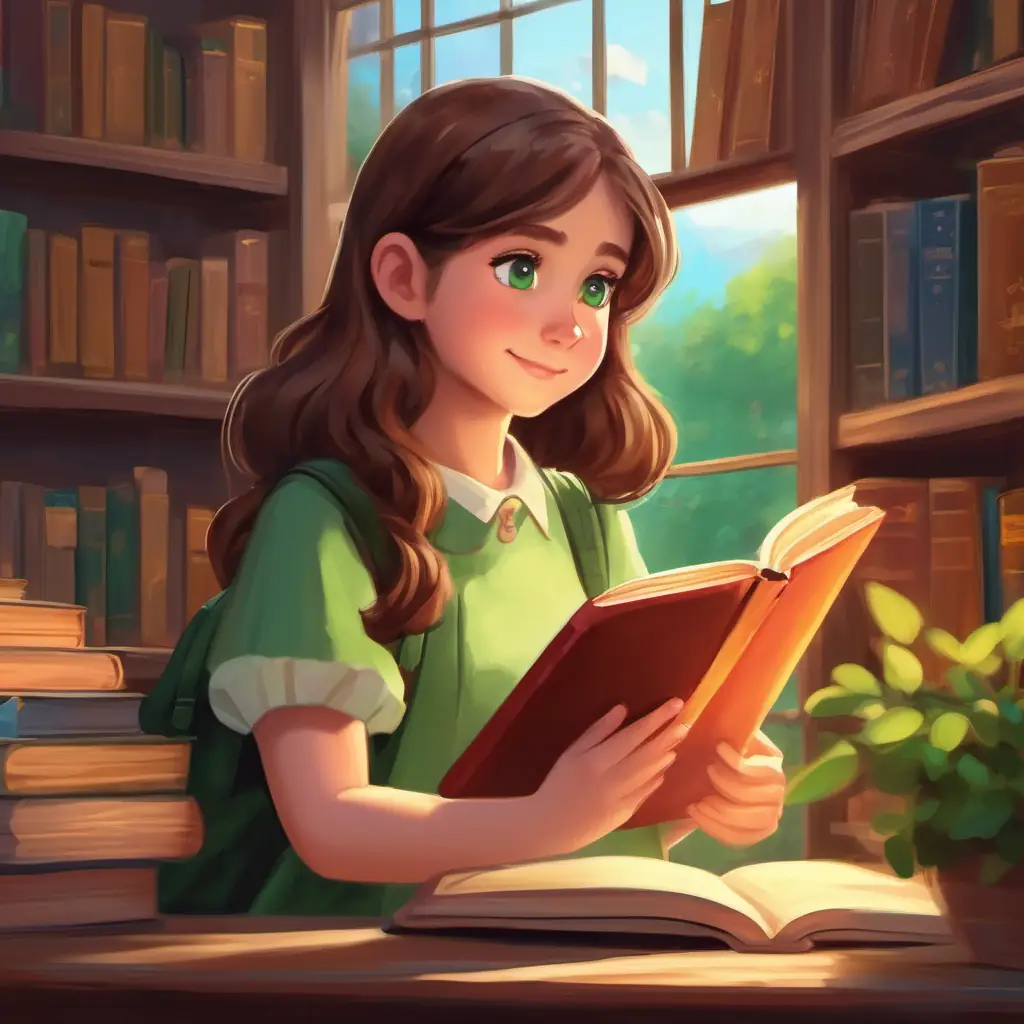 Sharing memories, Curious girl, brown hair, green eyes, always with a book in hand reminisces about a memorable class event.