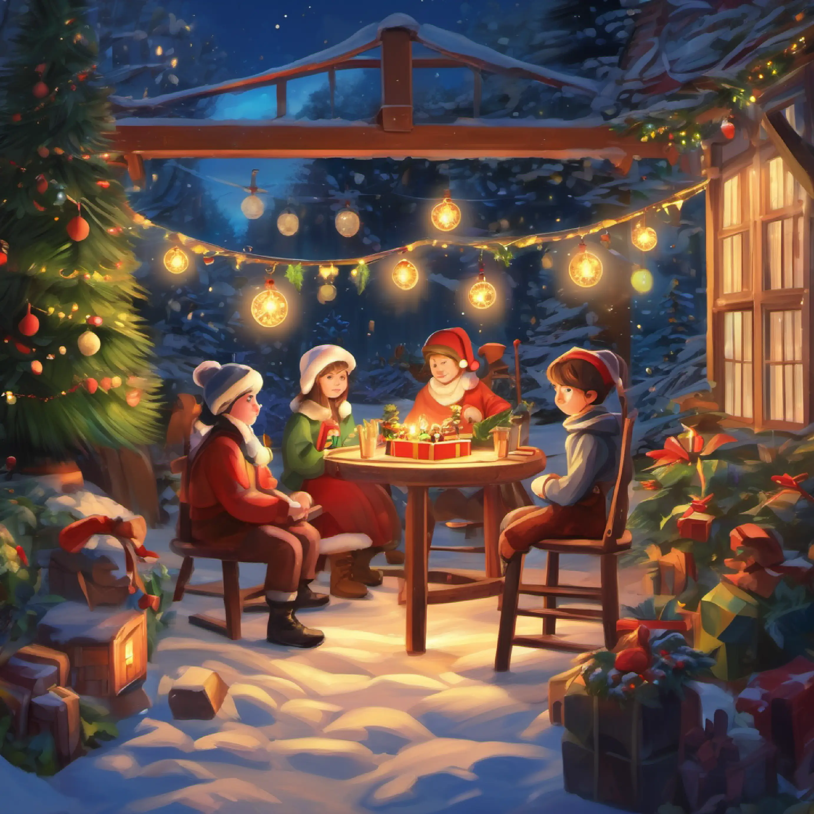 Collaboration in the garden, unity, teamwork, music's magic
