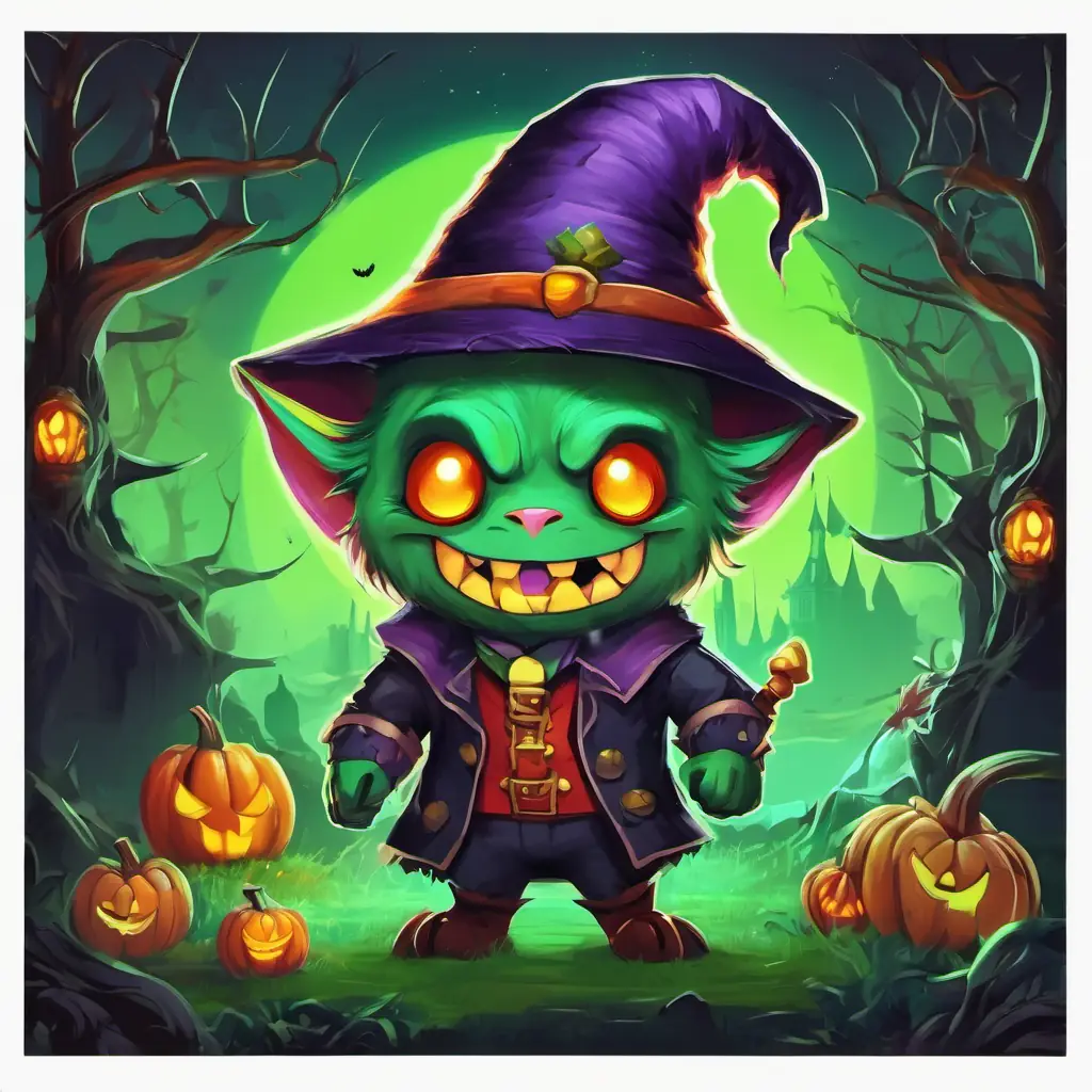 Pale skin, sharp fangs, and piercing red eyes's friends, including Green or purple skin, long warty nose, pointy hat, Hairy and muscular, with yellow eyes and pointy ears, Transparent with a white sheet-like appearance and big black eyes, and Greenish skin, stitches on his forehead, and friendly smile the monster, arrive at his spooky castle. The castle is decorated with Halloween-themed decorations, and there is a joyful atmosphere.