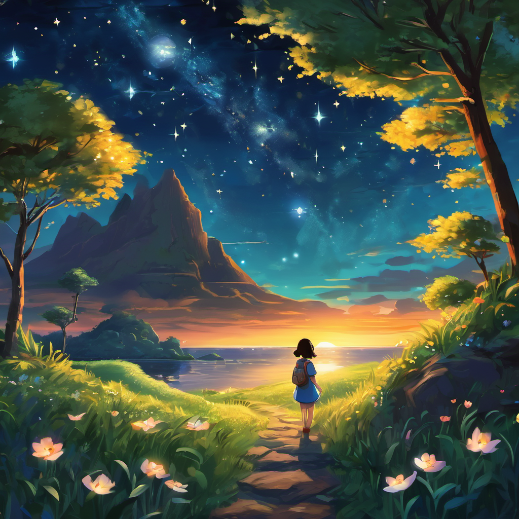 And so, my dear, just like Lily, always remember to pause and listen to others' tales. Everyone has a story worth sharing, and sometimes, the most beautiful lessons and enchanting adventures can be discovered in the unassuming glow of a starry night sky. The end.