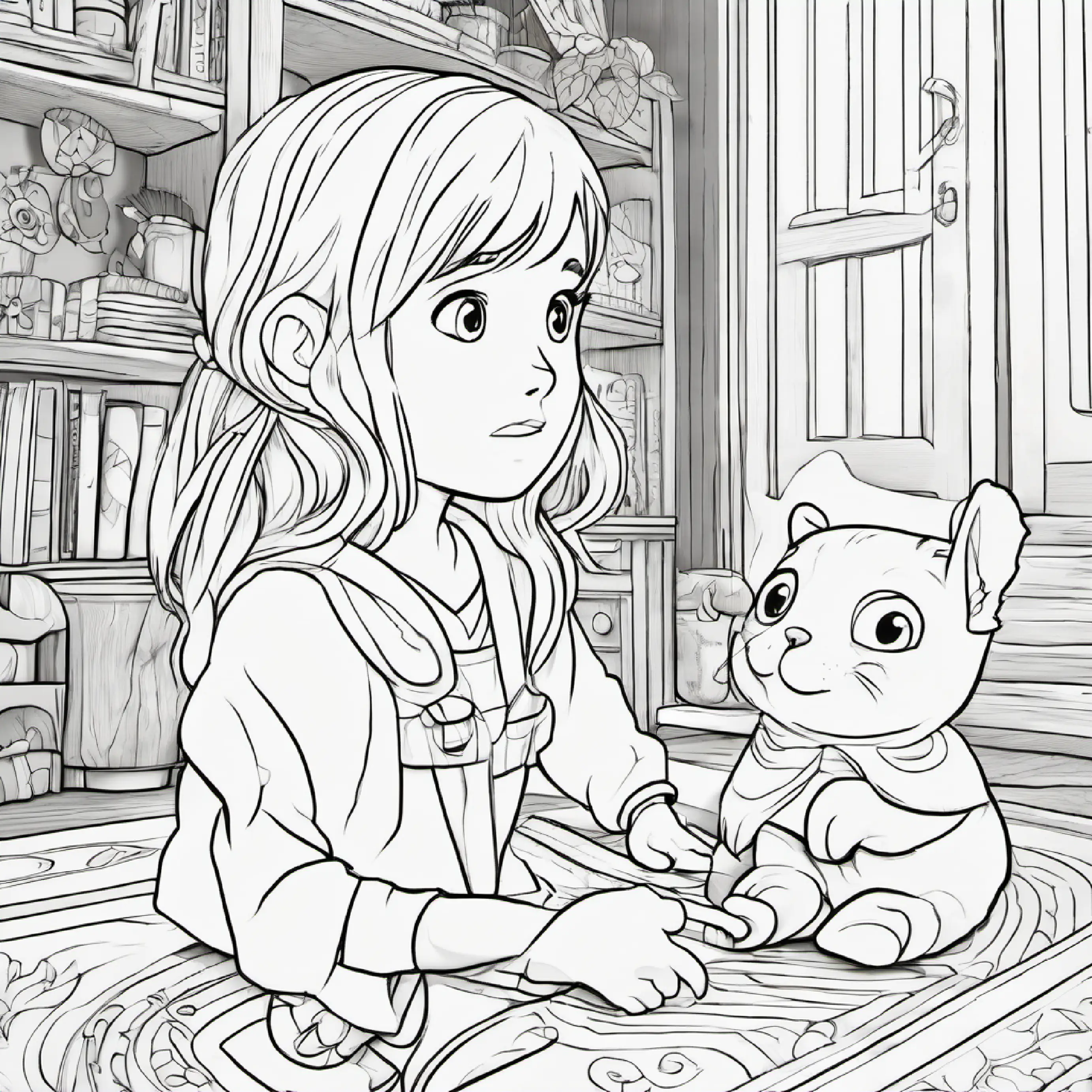 Chloe noticing her nervousness fading away as she plays with Zoe
