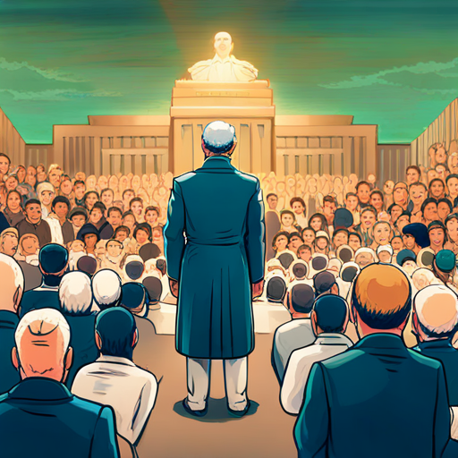 Bose addressing a large crowd with determination