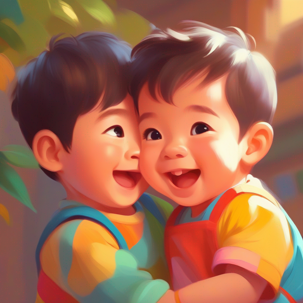 Me playing with my Cute baby brother with chubby cheeks and colorful clothes and smiling