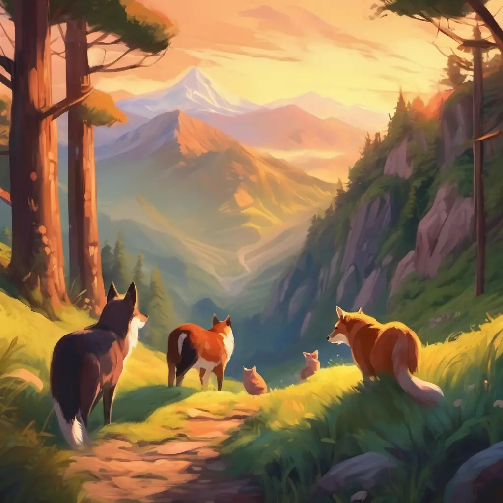 Las nietas despreciaban a otros animales en la montaña.