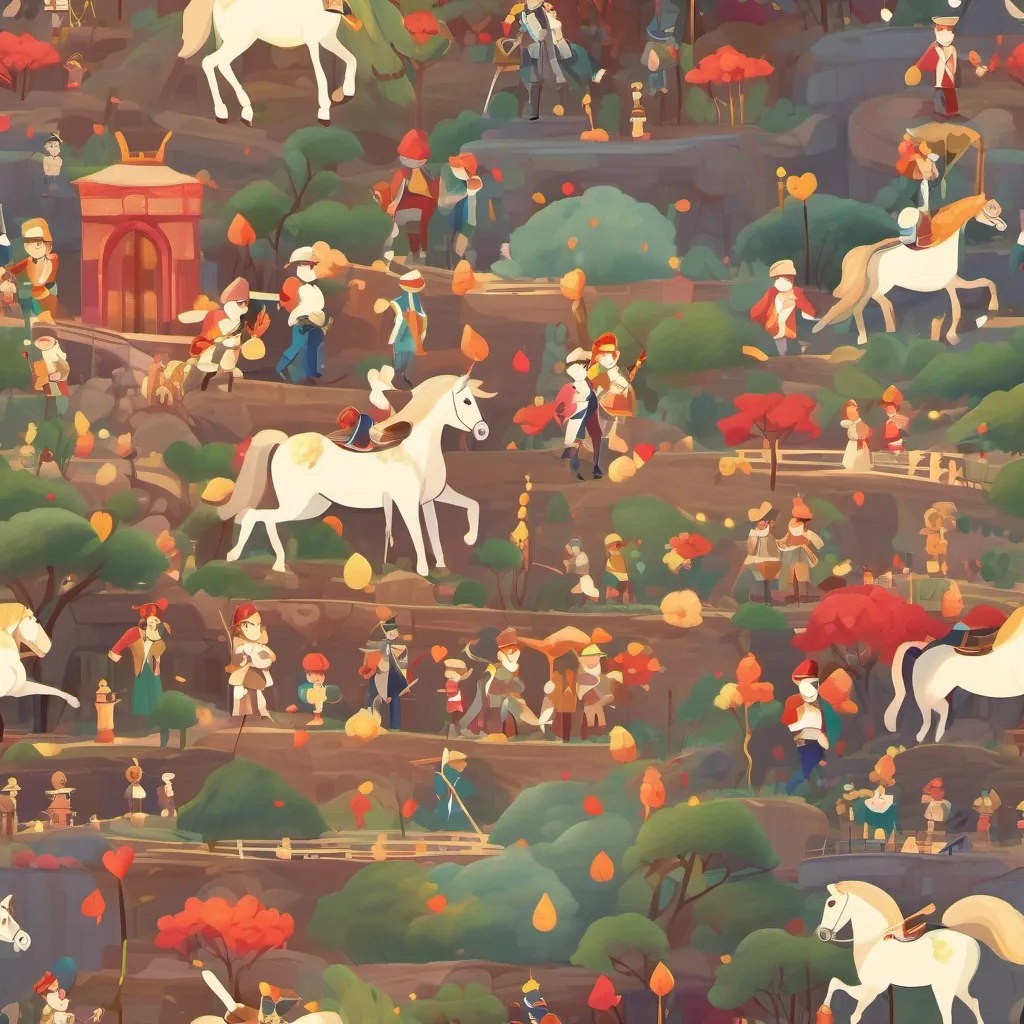 Toy soldiers standing protectively and plush ponies prancing around with hearts glowing.