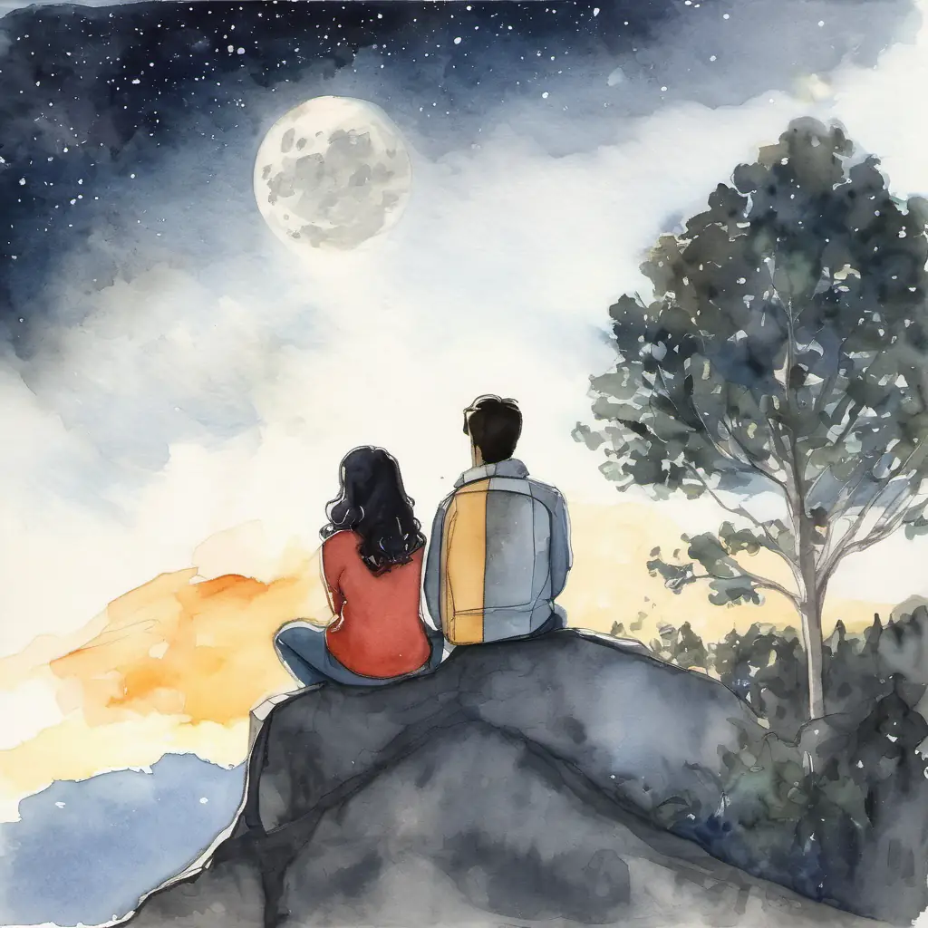 Bobby and Tina having an epiphany while gazing at the night sky.