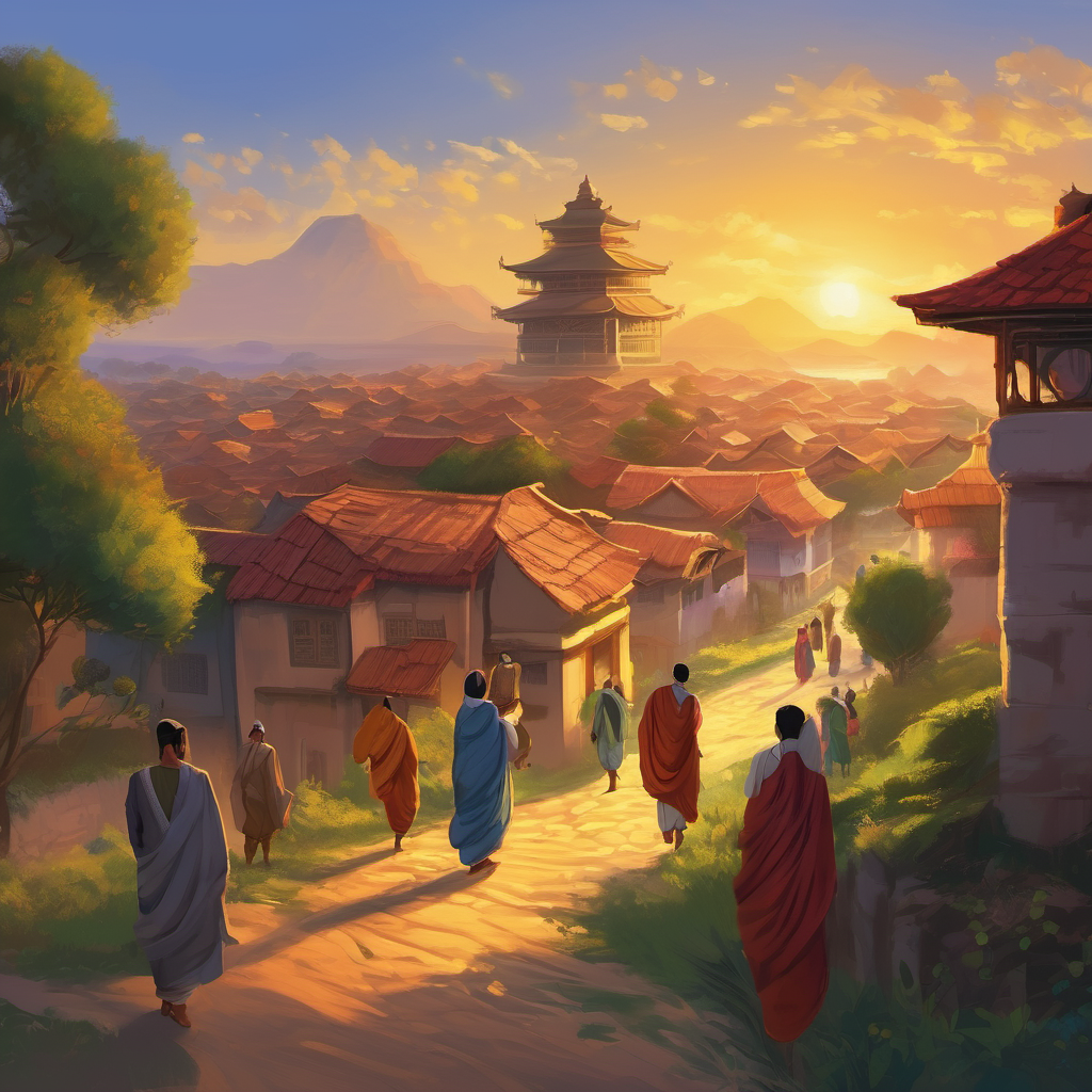 Nani Buri smiled warmly at Shayal and said, "You may not have won the race, but you showed us the true meaning of kindness and selflessness. That, my dear Shayal, is more valuable than any victory." And so, the villagers gathered around Shayal, praising him for his courage and kindness. They knew that Shayal's act of helping a friend was the greatest victory of all.