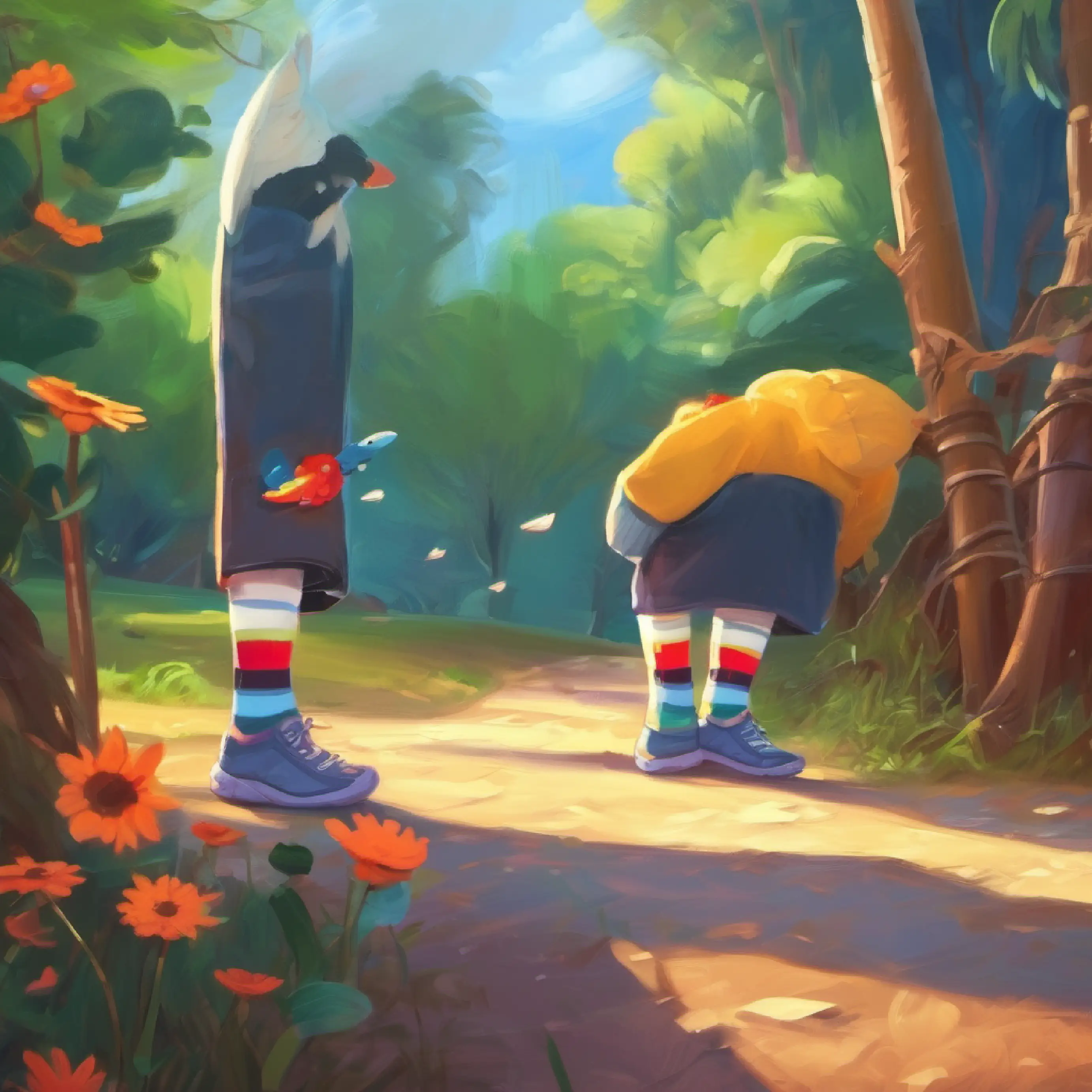 The socks face challenges in making friends.