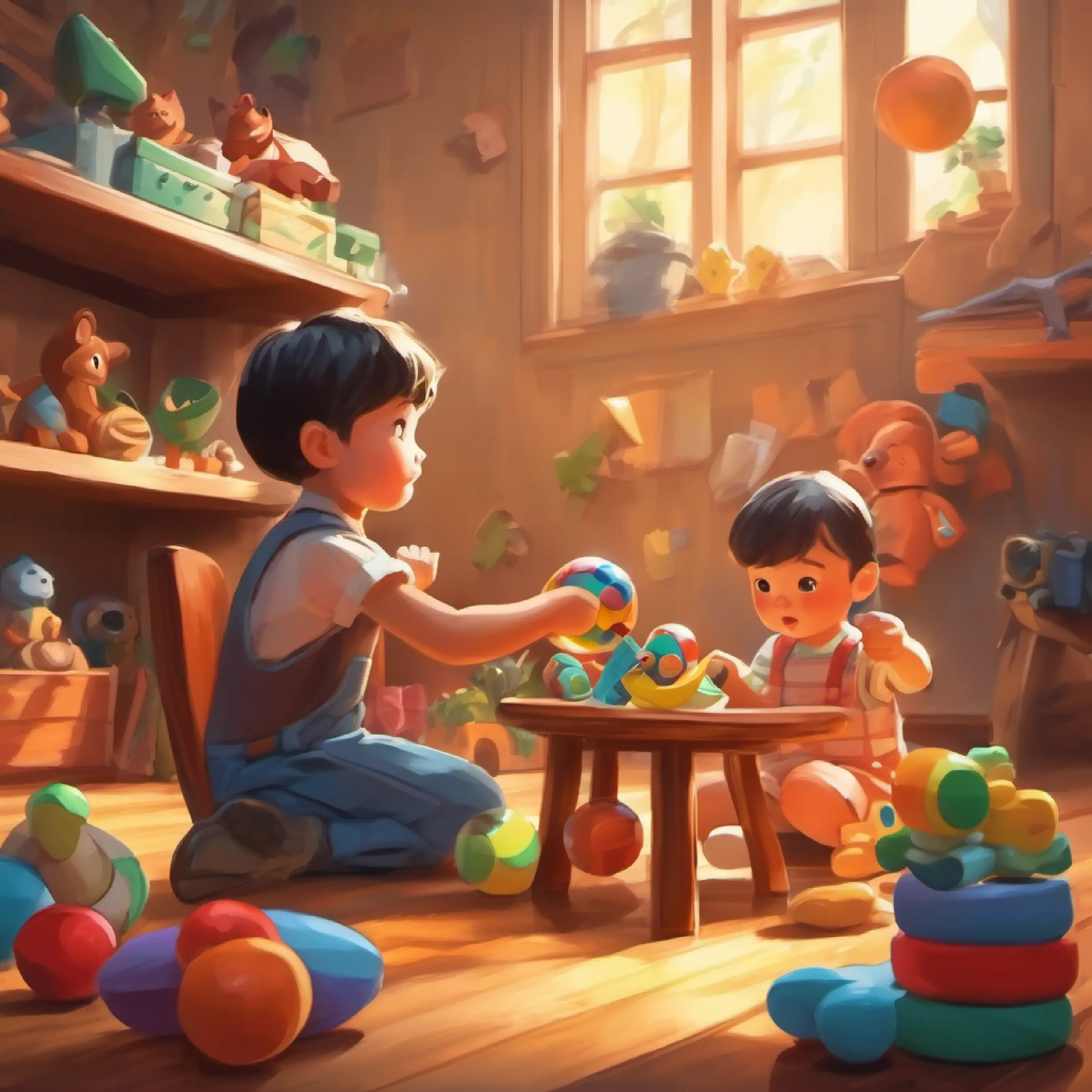 The magnetic hands bring the toys closer, helping them work together.