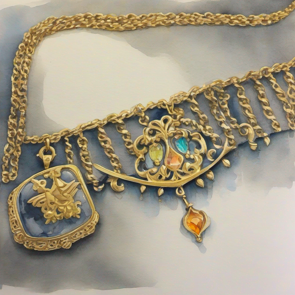 A missing gold necklace causing sadness and worry.