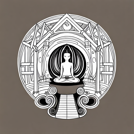 The well transformed into a place of meditation