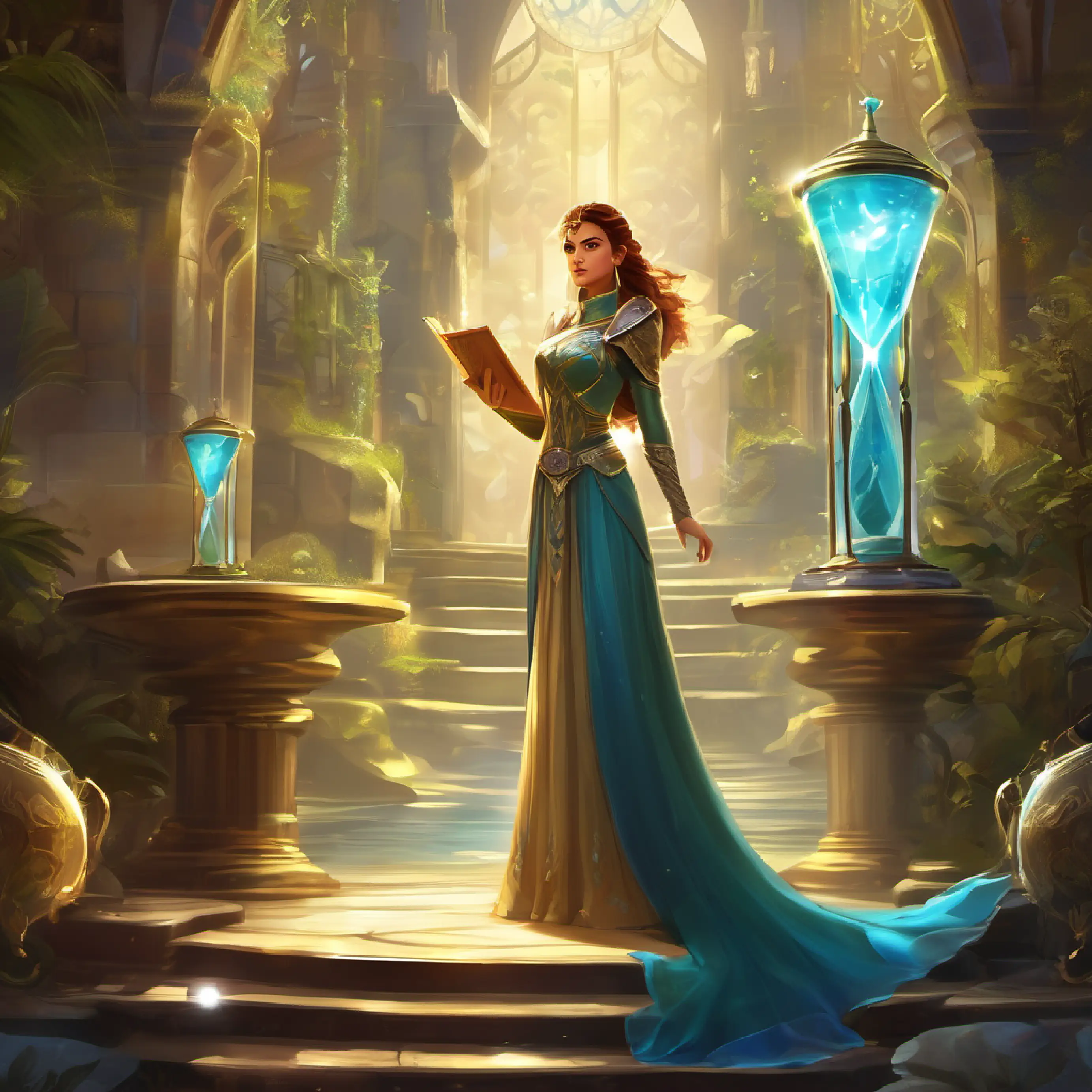 Introducing Princess Elara and the magical hourglass in Tempora.