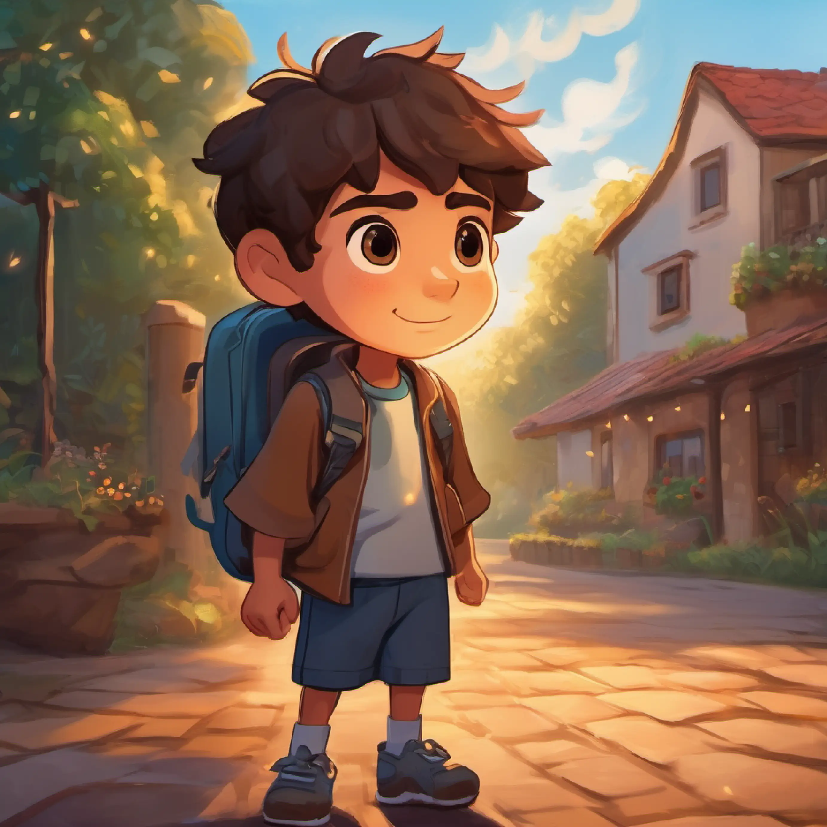 Summarizing Young boy with warm brown eyes and a big heart's experiences and the valuable lessons he learned.